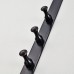 Luxury Solid Brass Single Rack Oil Rubbed Bronze Finish Wall Hanger Clothing Pegs Hooks Wall Peg Rack (Set of 5 Hooks) - B00U796JK4